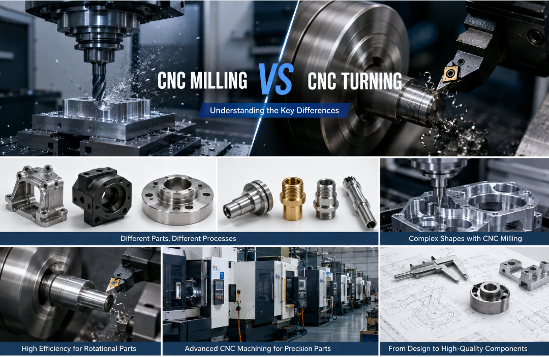 Apa bedane antarane CNC Milling lan CNC Turning?